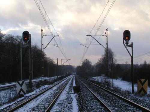 Linia Łódź - Koluszki, tarcze ostrzegawcze przed p.os. 23.01.2005